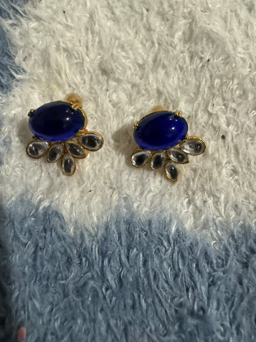 Blue Stone Pendant and Earring Set - photo 3