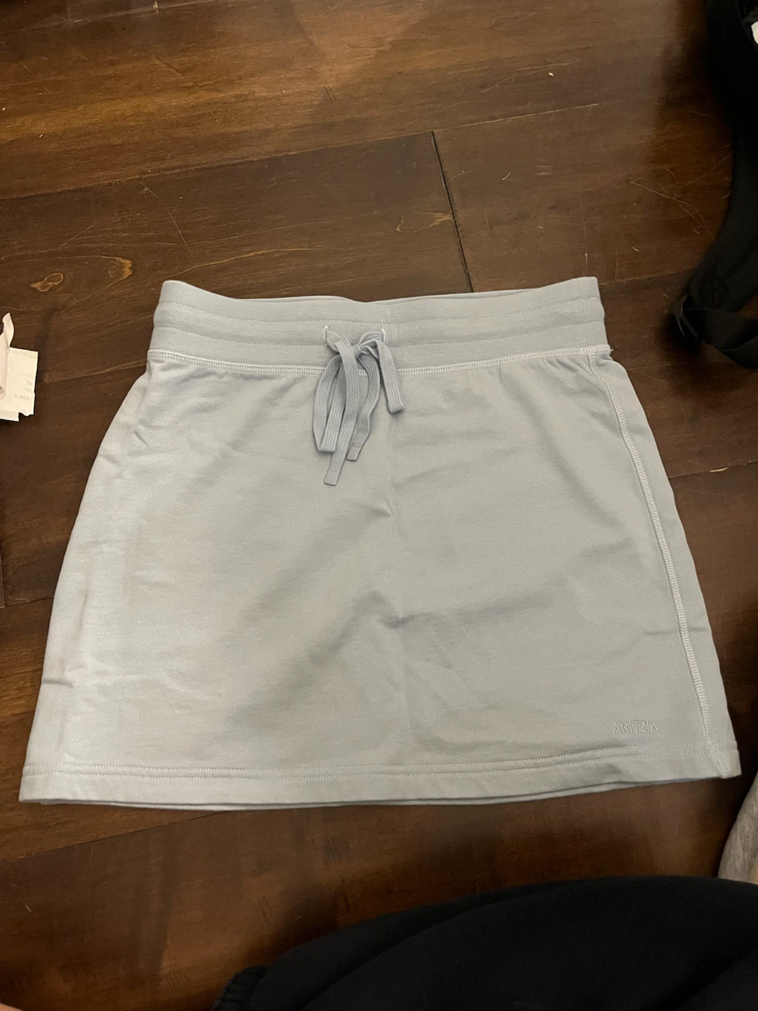 Aritzia light blue sweat fleece skirt