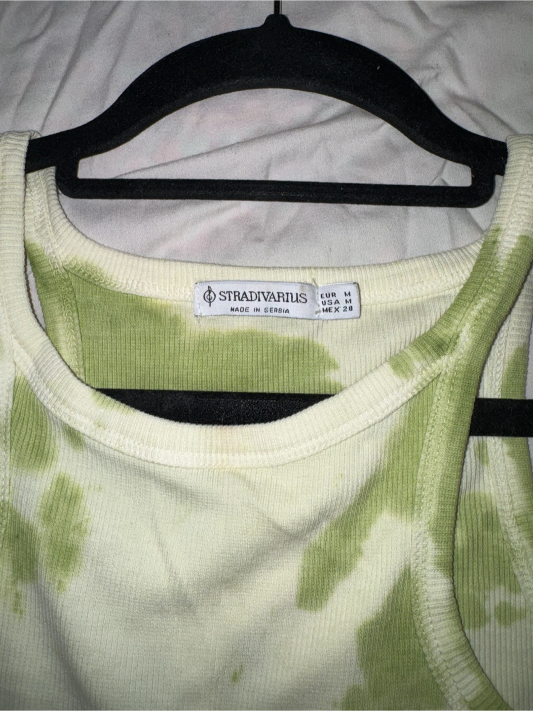 Stradivarius Green Tie-Dye Butterfly Tank Top - photo 3