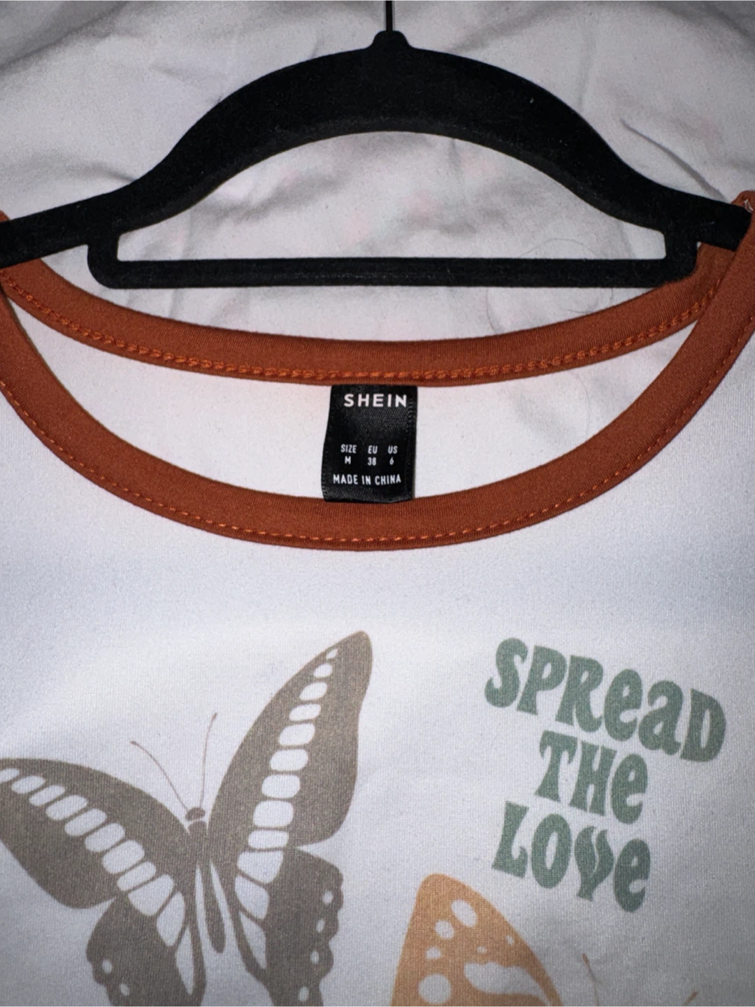 SHEIN Butterfly Crop Top - photo 3