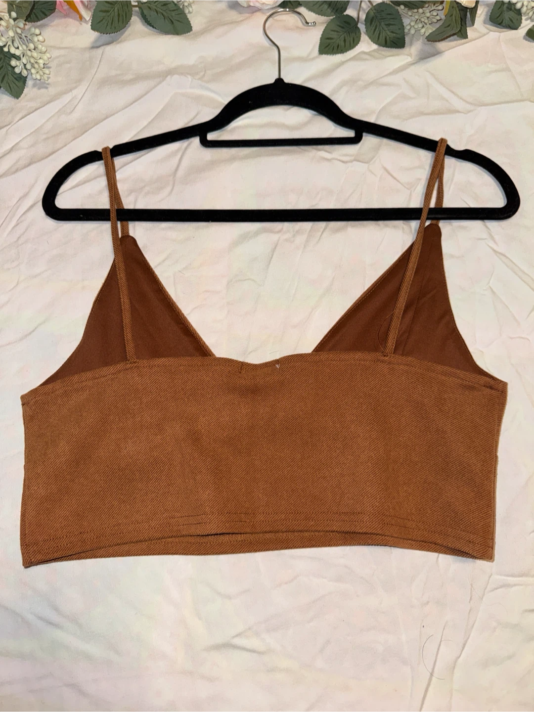 Stradivarius Brown Crop Top - photo 2