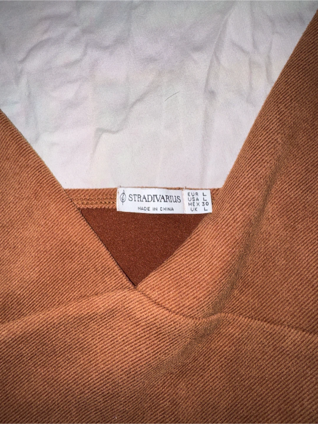 Stradivarius Brown Crop Top - photo 3