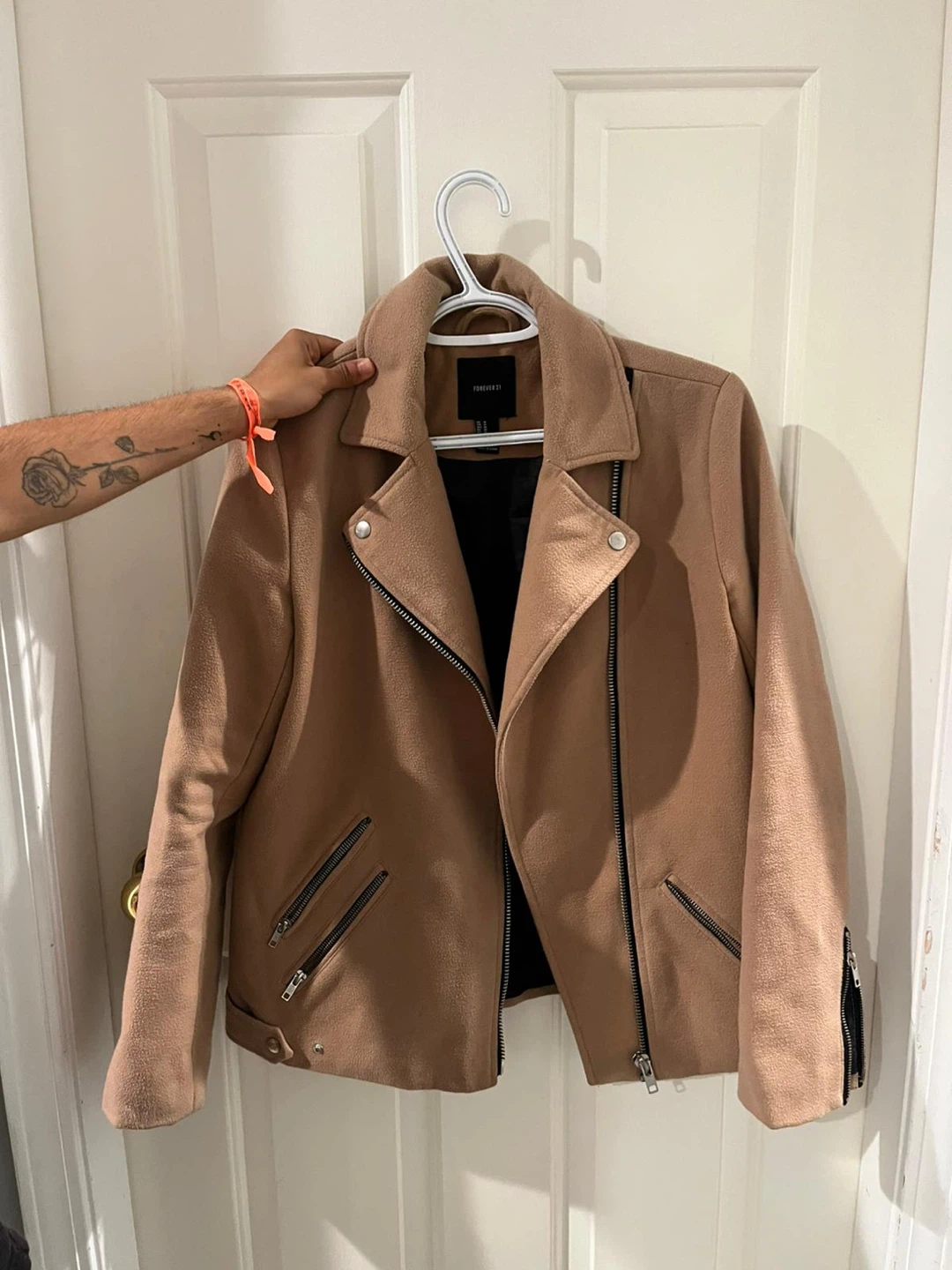 Forever 21 Camel Wool Blend Coat
