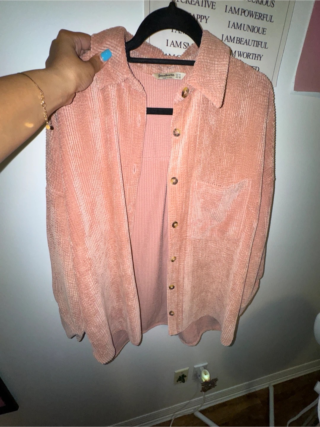 Stradivarius Pink Corduroy Shirt - photo 3