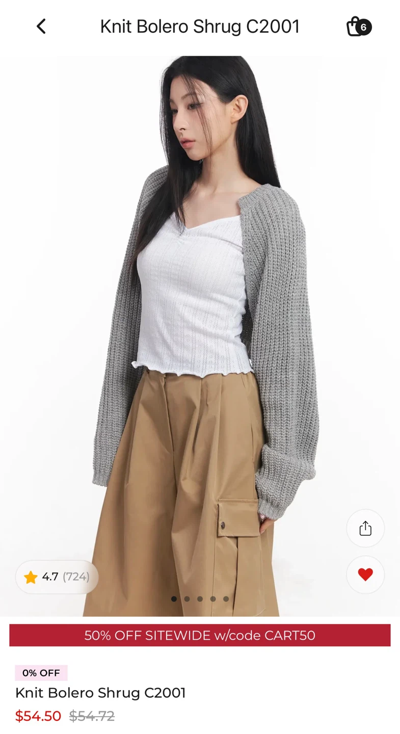 Lewkin Grey Knit Bolero Shrug C2001 - photo 2