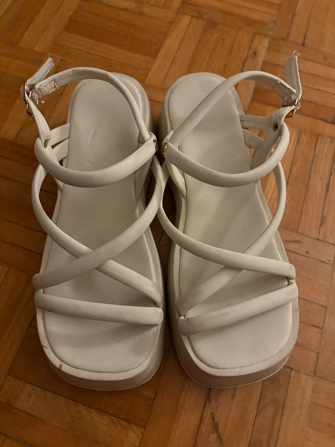 White Platform Sandals