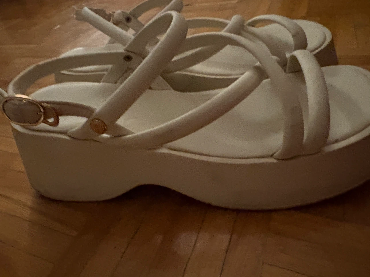 White Platform Sandals - photo 3