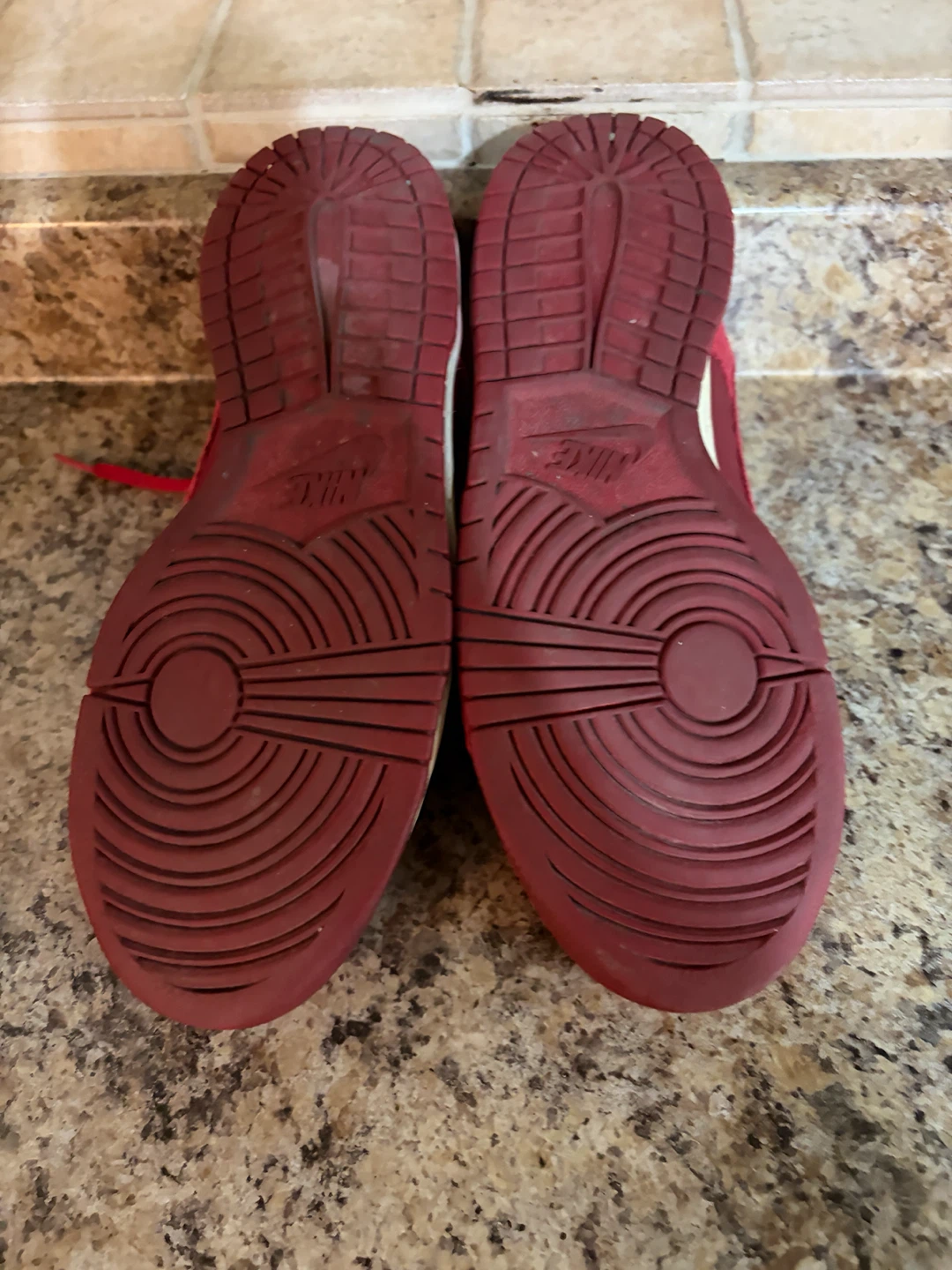 Nike Dunk Low Red Suede Sneakers - photo 5