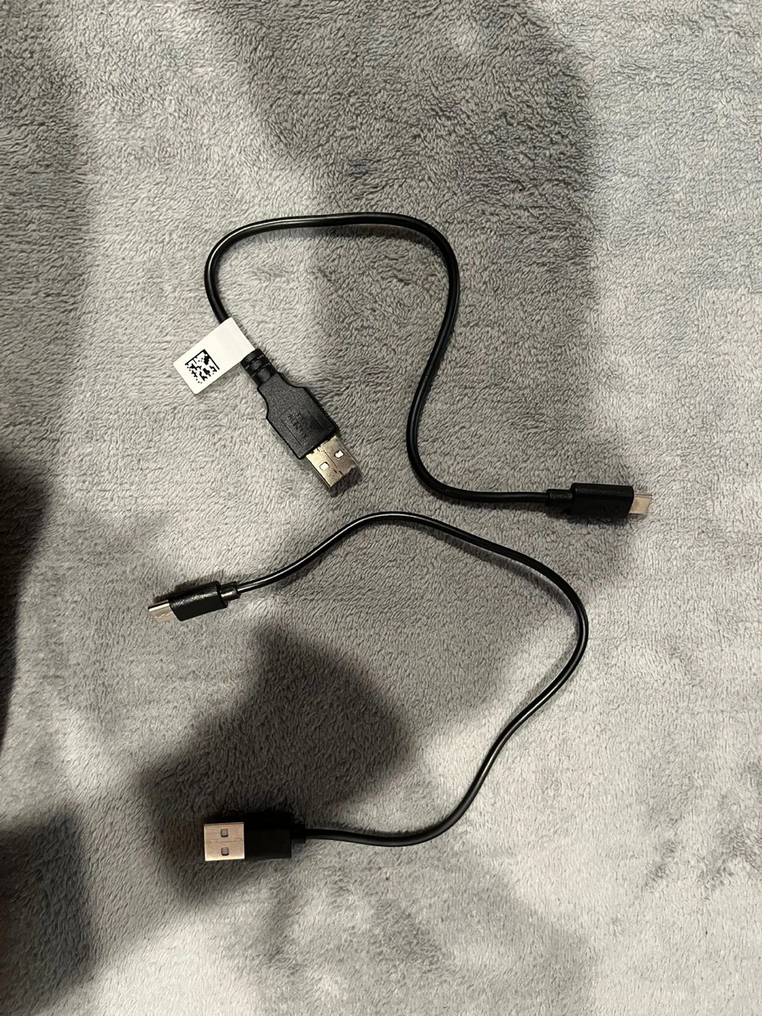 Pair of USB-A to USB-C charging cables