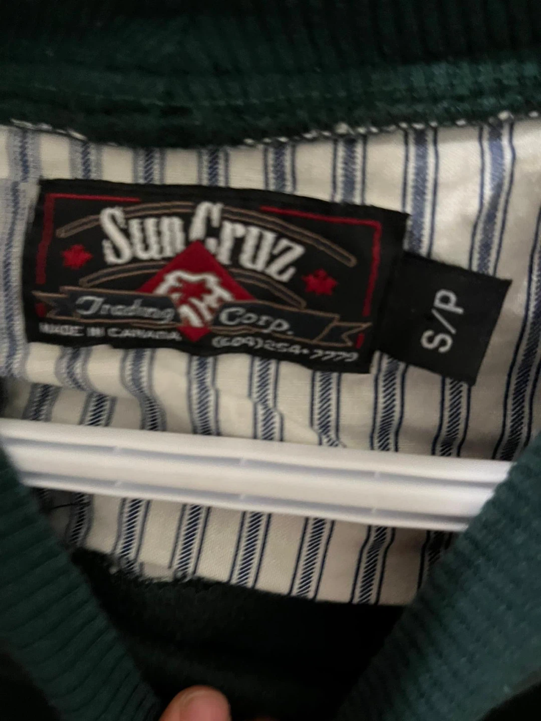 Vintage Unisex Sun Cruz Trading Corp. Green Sweatshirt - photo 2