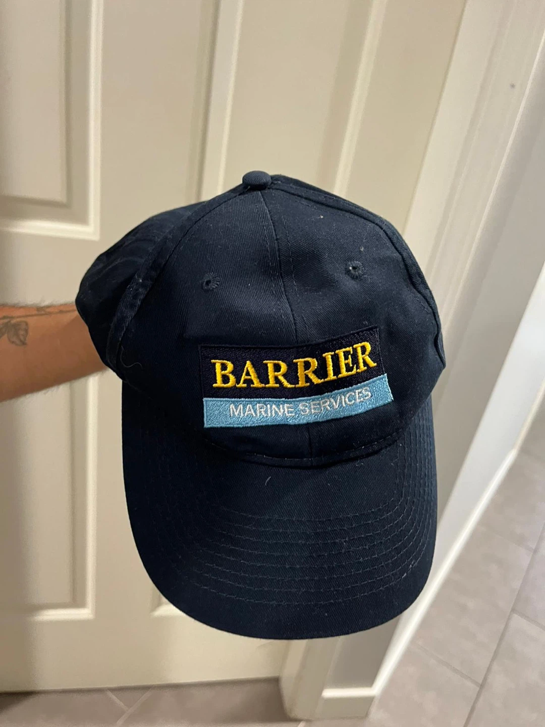 Unisex Barrier Marine Services Navy Blue Baseball Cap