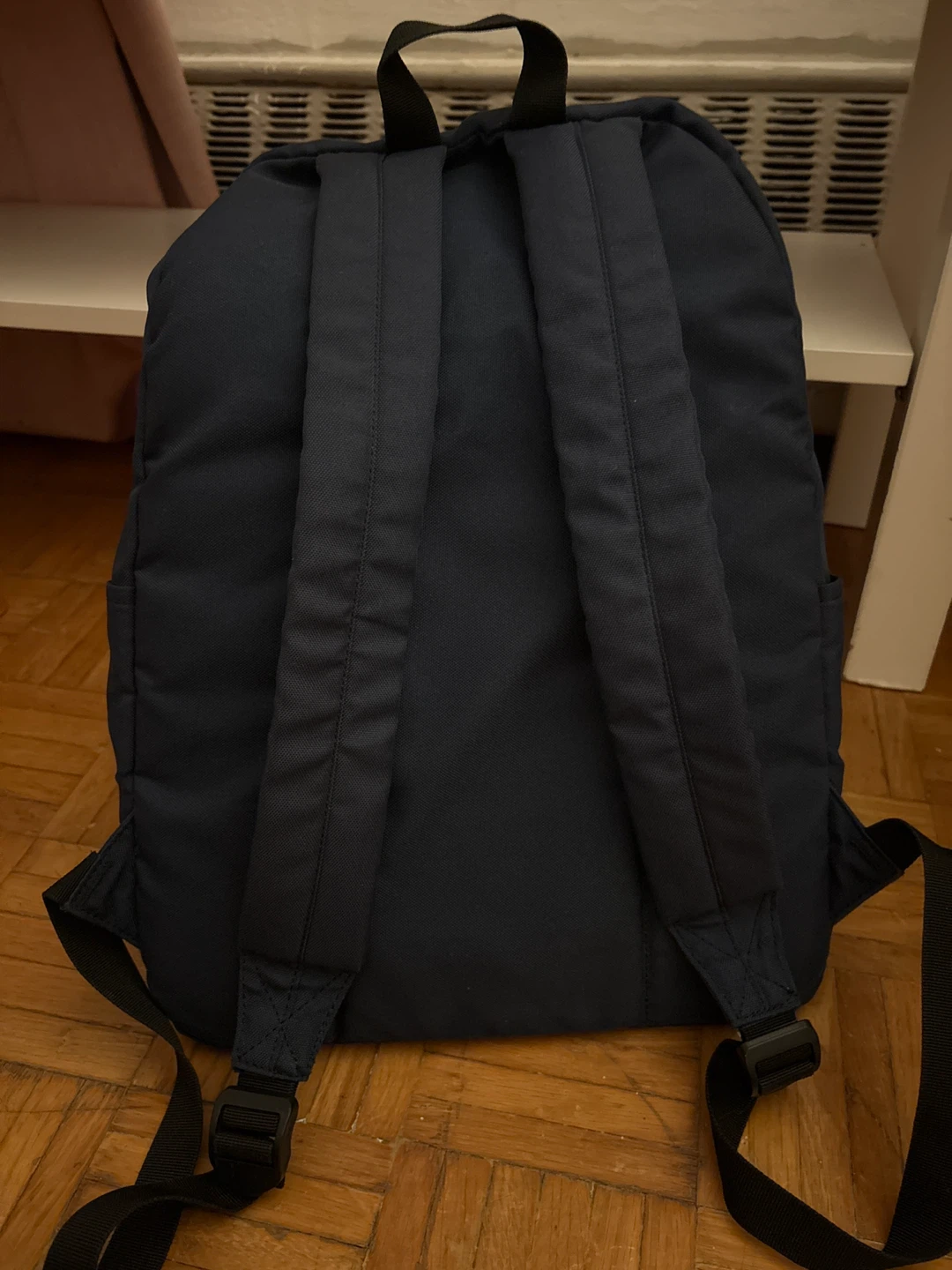 Vaschy dark Navy Blue with brown school Backpack - photo 2