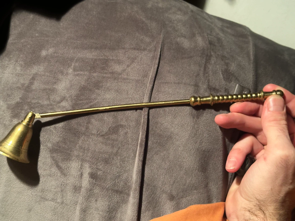 Brass candle snuff
