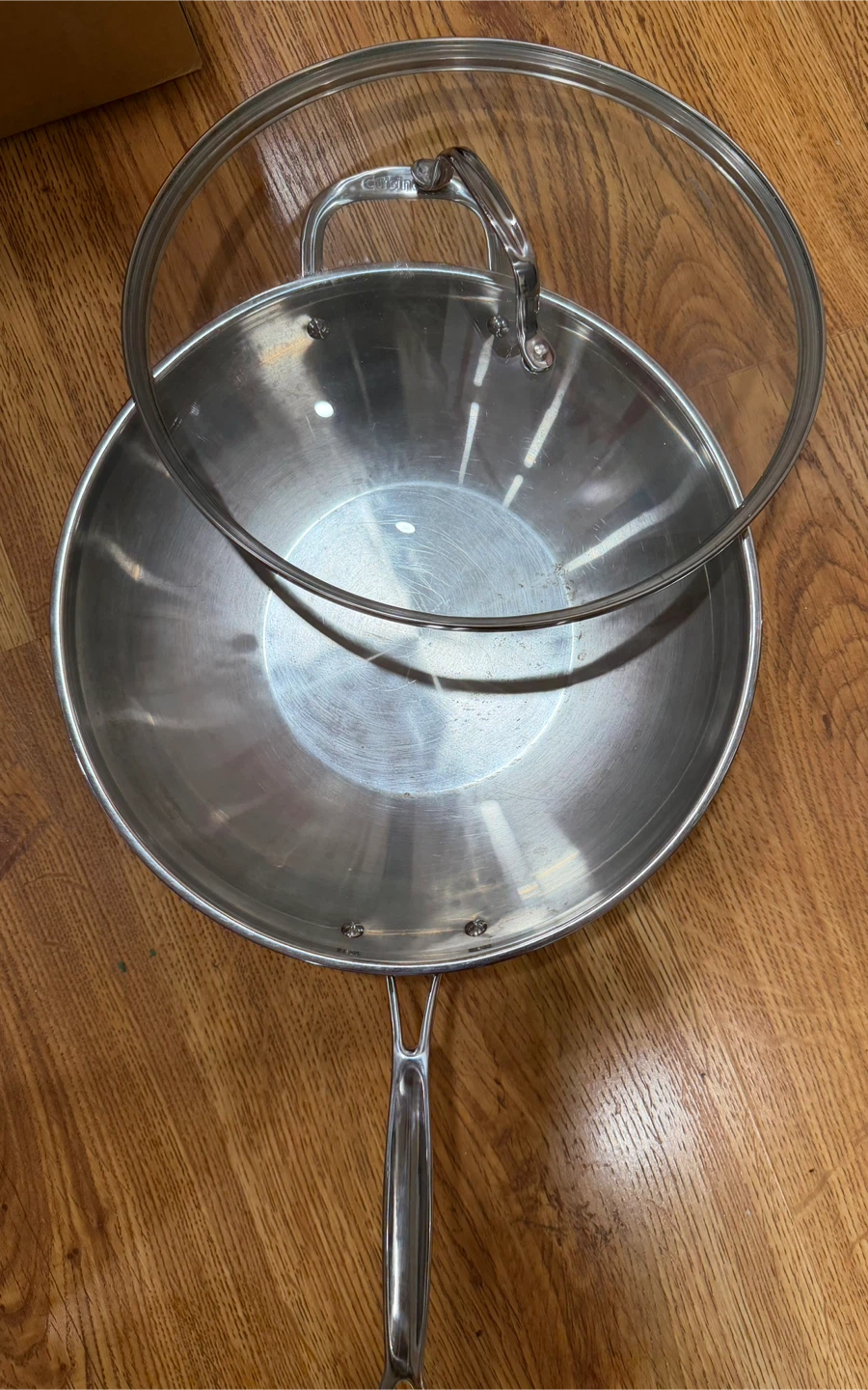 Cuisinart Stainless Steel Wok with Glass Lid