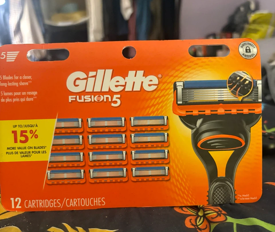 Gillette Fusion5 Razor Cartridges 12 Pack
