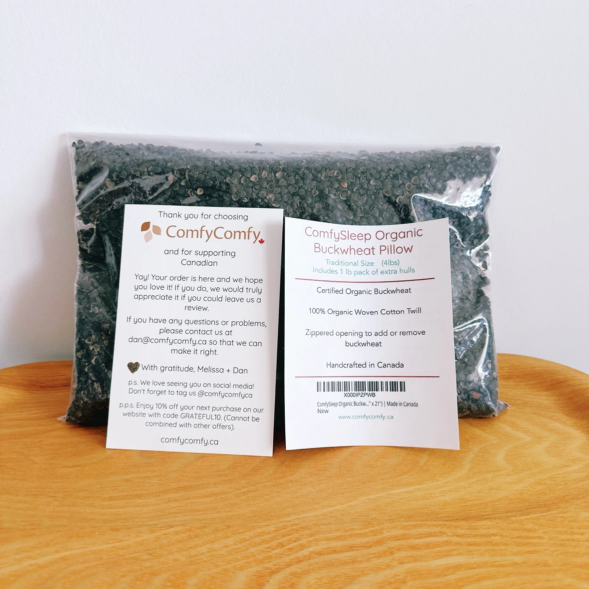 ComfyComfy Buckwheat Pillow with Extra 1lb Hull - photo 4