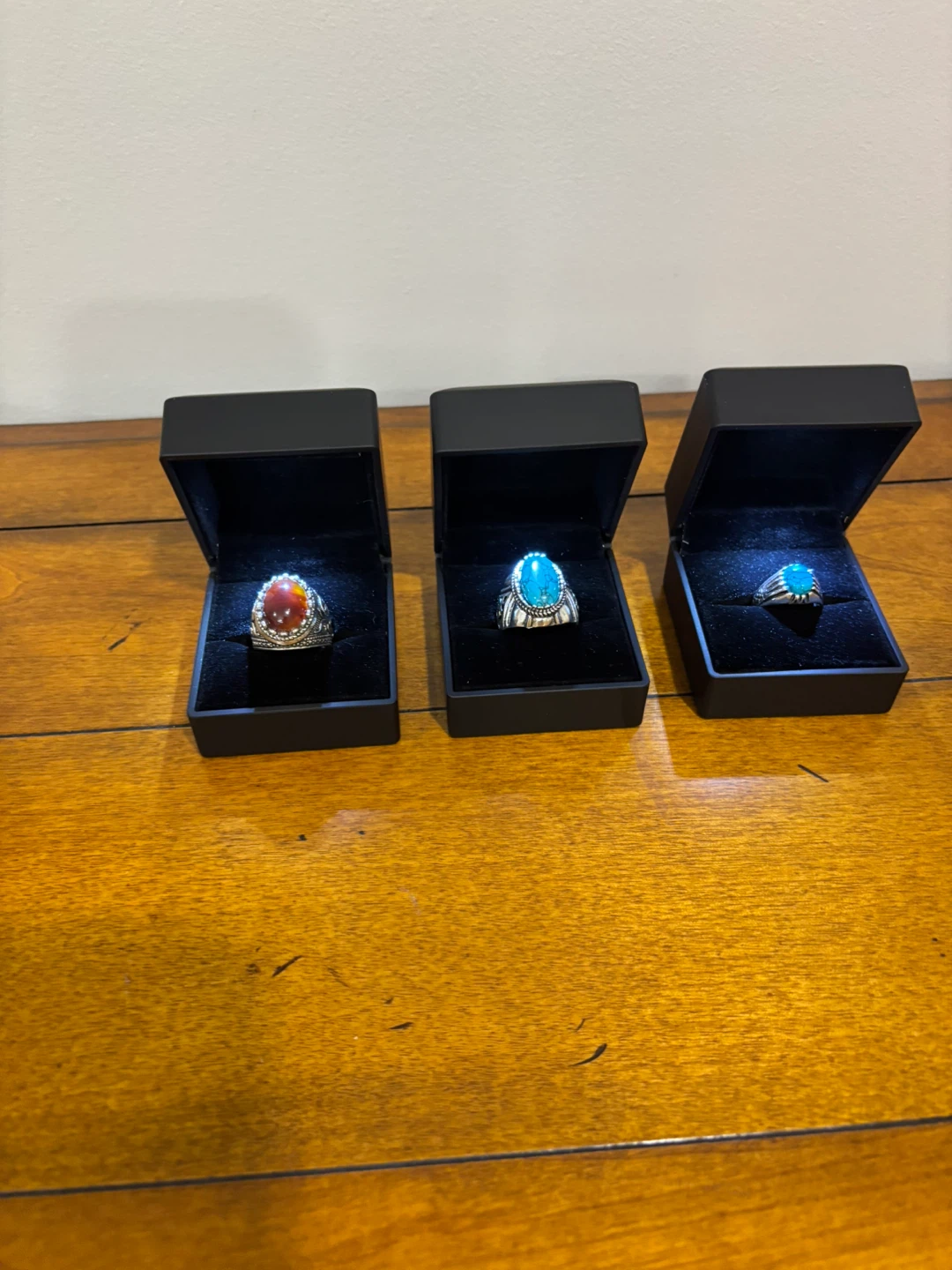 Set of 3 Rings with Gemstones - photo 5