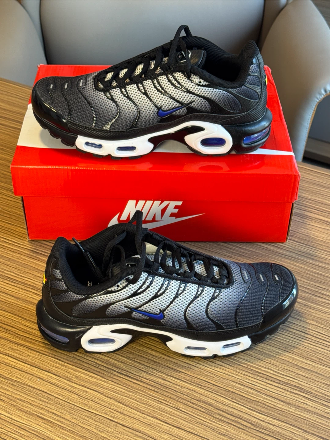 Nike Air Max Plus TN SE Chaussures Noir Bleu Blanc