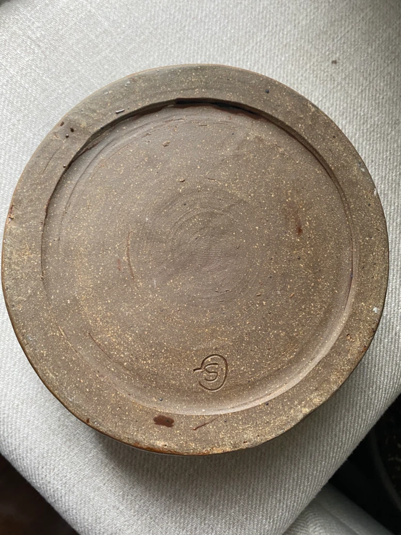 Handmade Ceramic Bowl with Flower Frog - photo 4