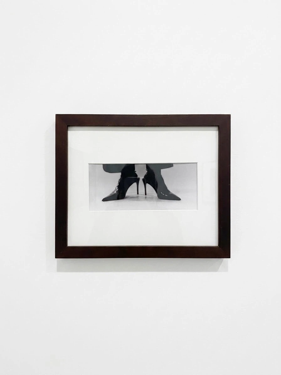 Framed Print - Black and White Fashion Heels
