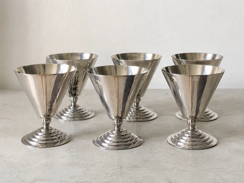 Set of 6 Esskay E.P. Copper Dessert Goblets - photo 3