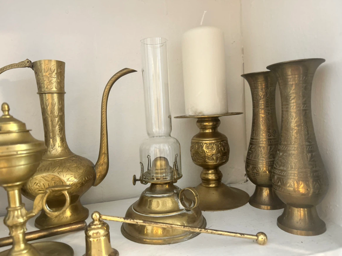 Collection of Brass Decorative Items - photo 3