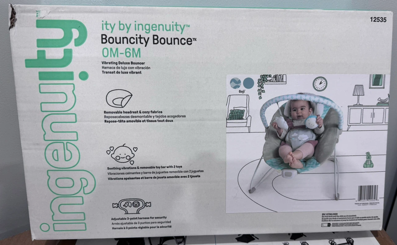Ingenuity Ity Bouncity Bounce Vibrating Deluxe Bouncer - photo 2