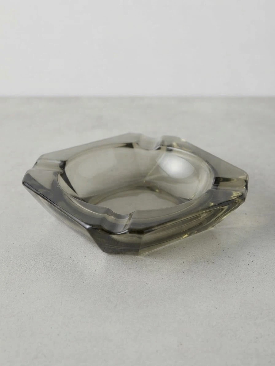 Vintage Smoked Glass Ashtray - photo 2