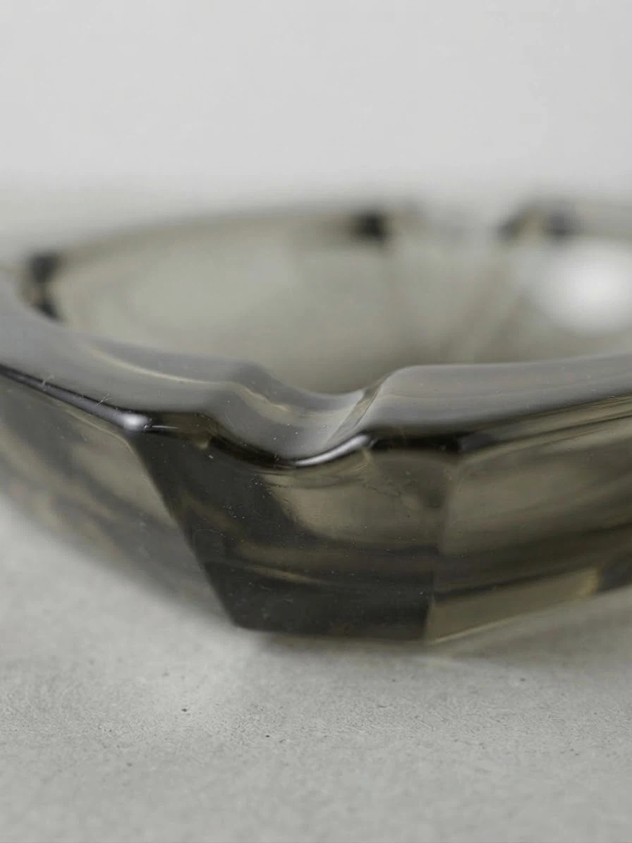 Vintage Smoked Glass Ashtray - photo 3