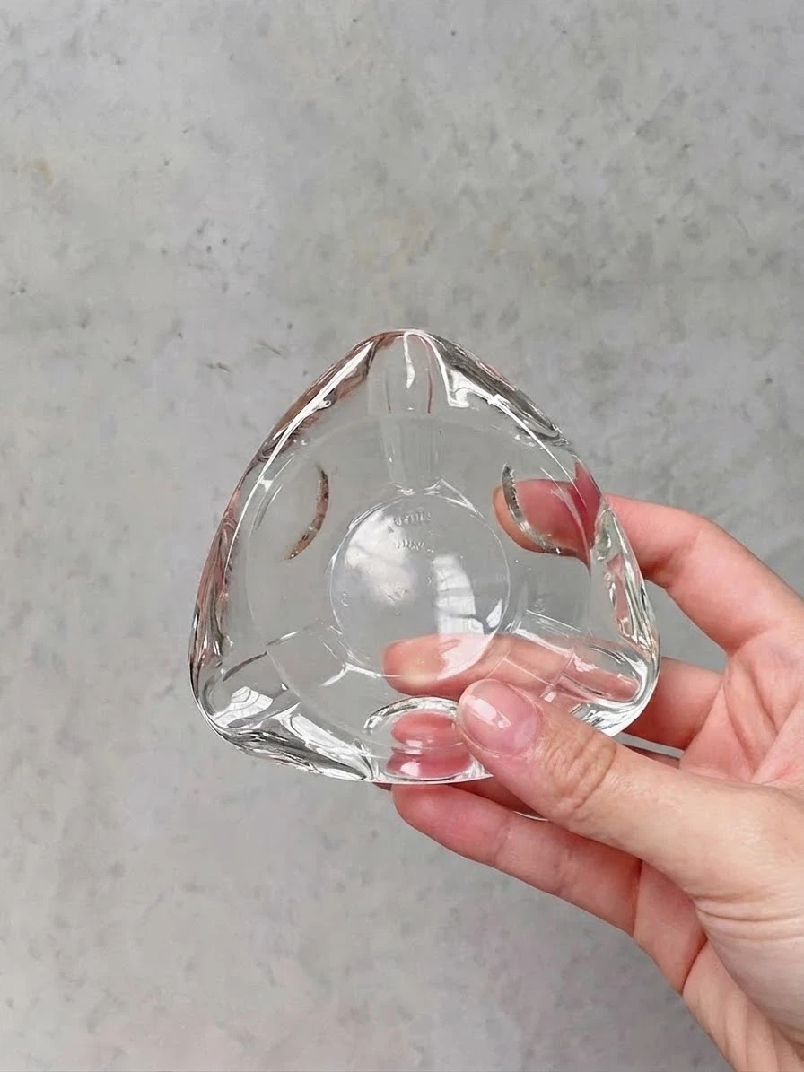 “Reims France” Vintage Clear Glass Ashtrays - photo 3