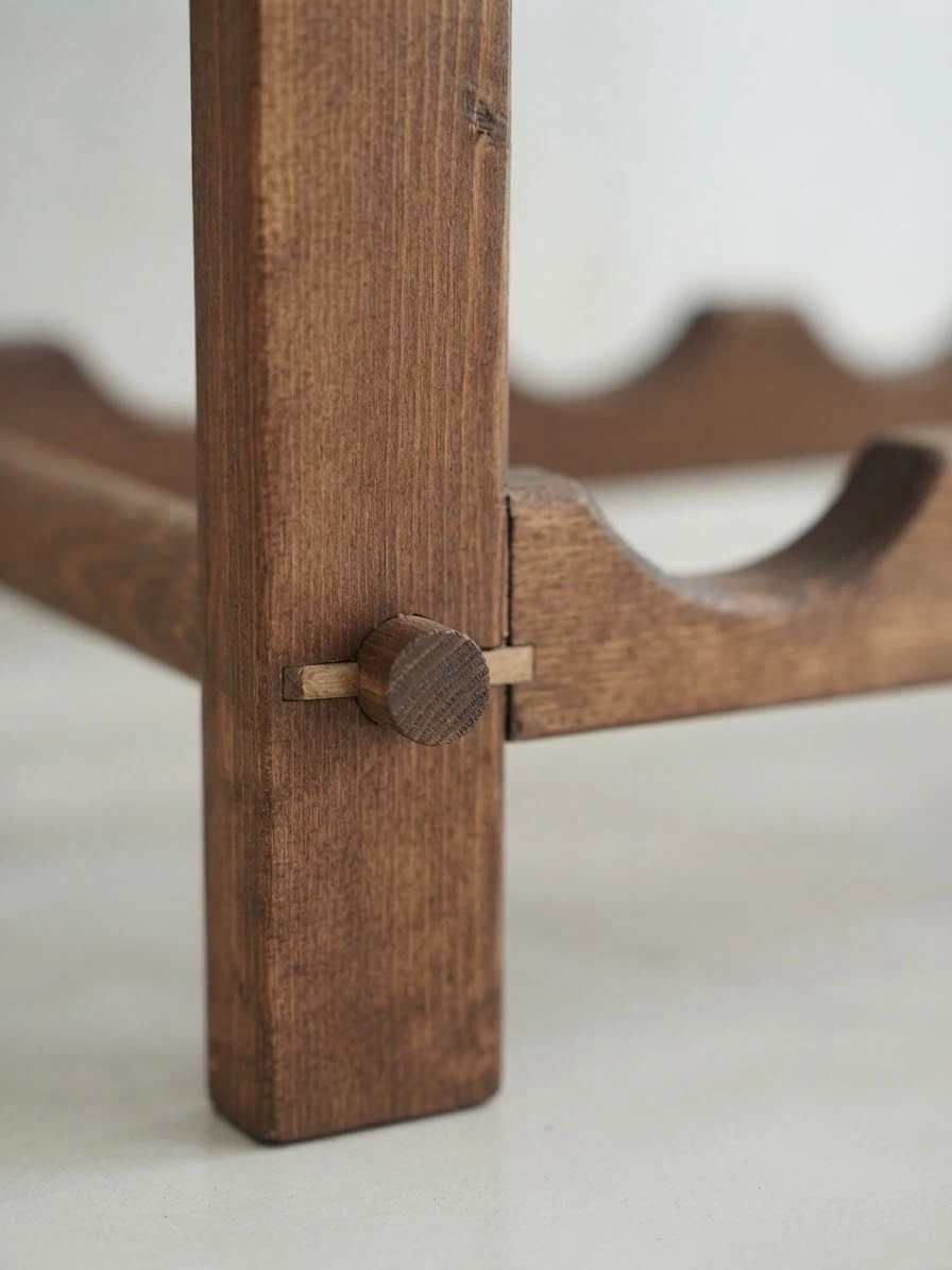 Danish Vintage Wooden Wine Rack - photo 3