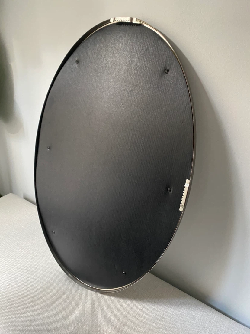 Oval Mirror with Brushed Nickel Frame - photo 5
