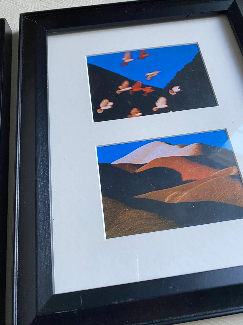 2 unique Prints in Wood Frame - photo 3