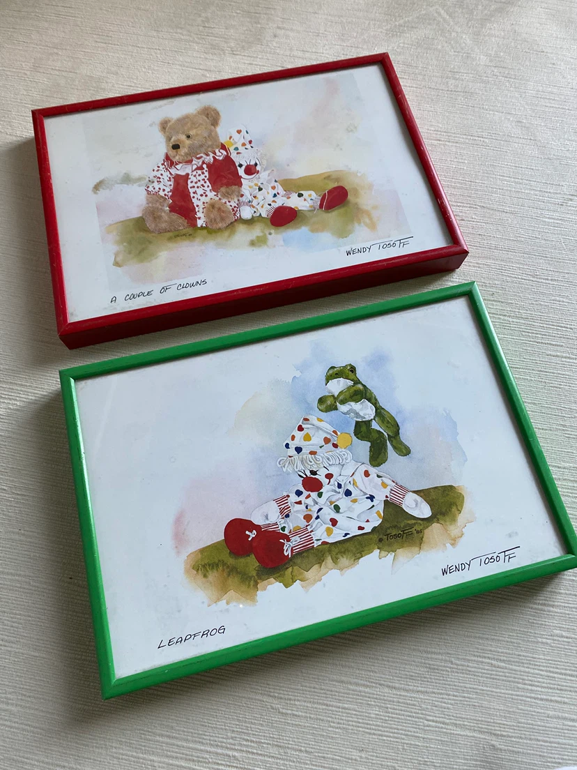 Set of Framed Art Prints by Wendy Tosoff