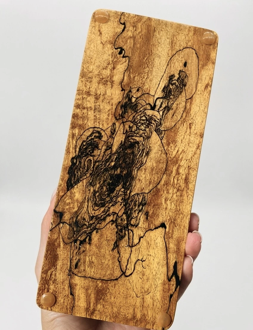 Wooden Kenzan Flower Holder - photo 4