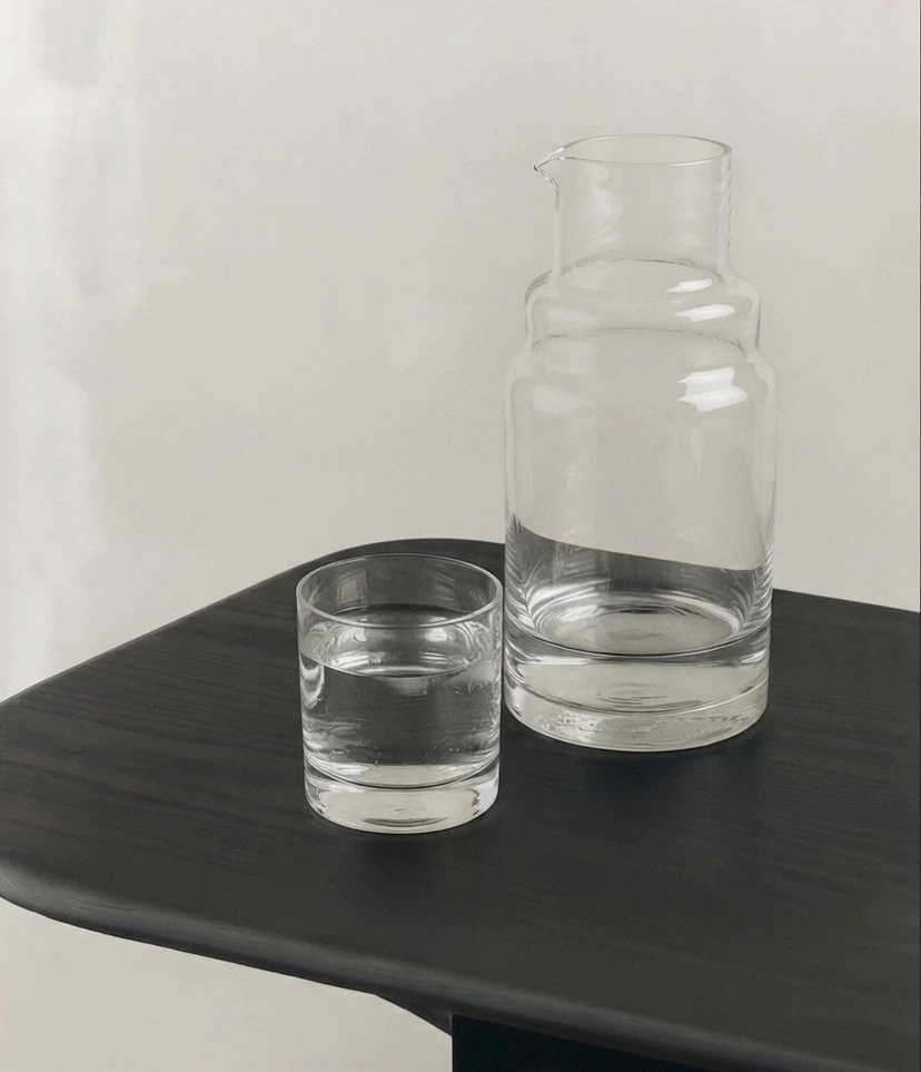Glass Carafe and Tumbler Set