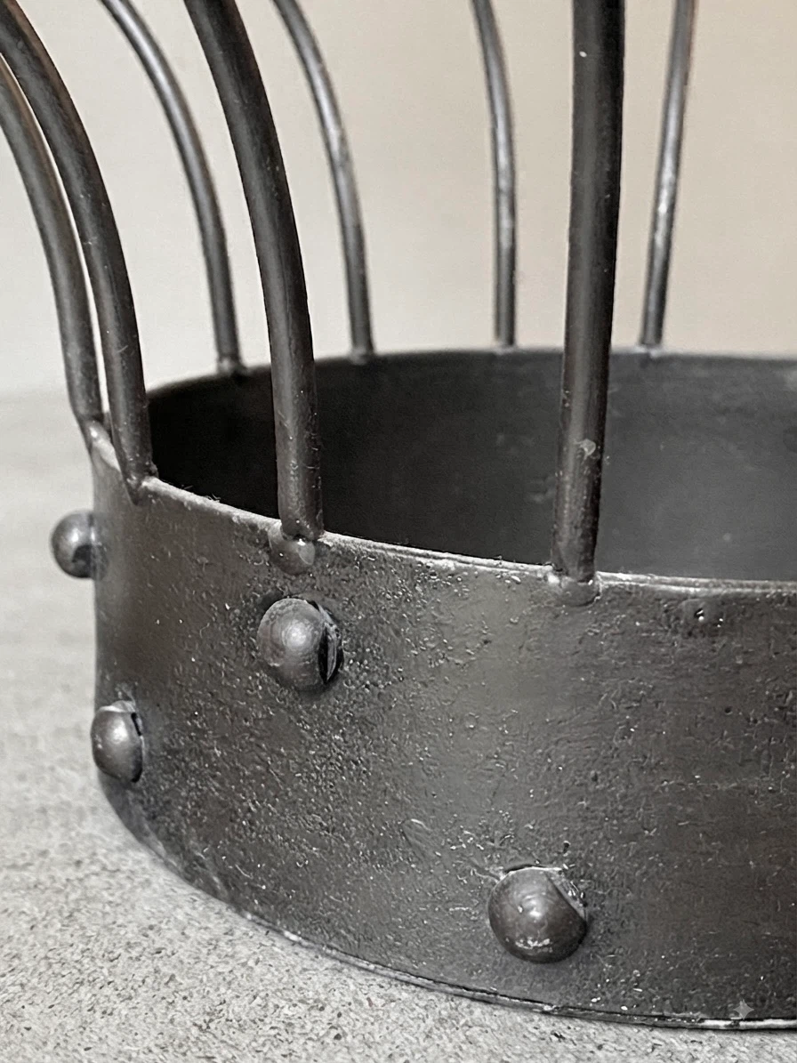 Iron Metal Wire Fruit Bowl Basket - photo 3
