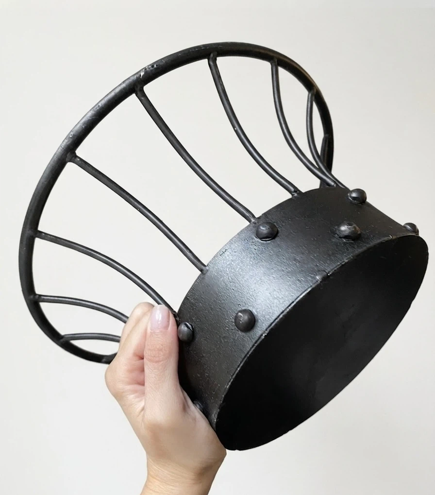 Iron Metal Wire Fruit Bowl Basket - photo 5