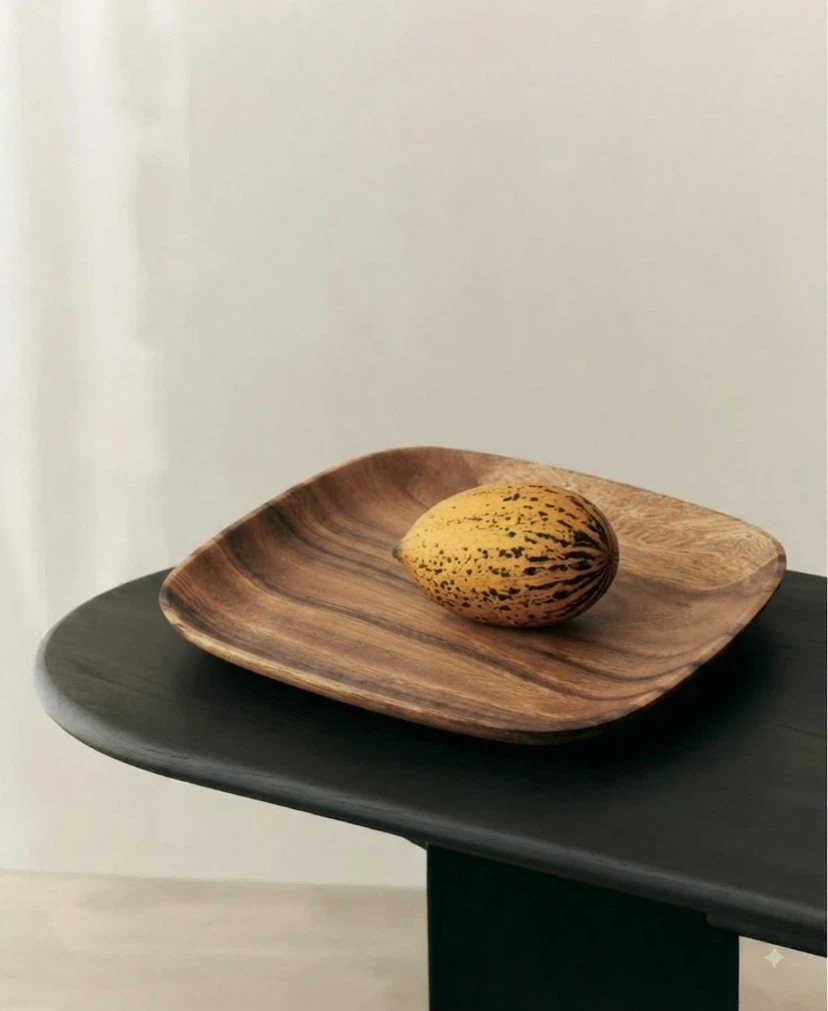 Wooden Square Plates - Set of 2 - photo 2