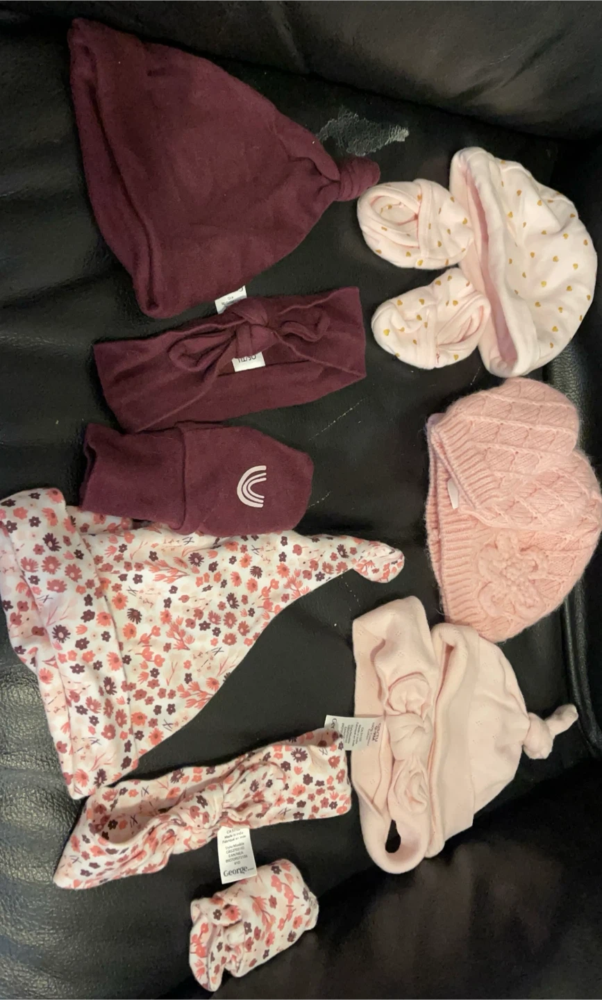 Baby Hats, Headbands, Mittens, and Shoes Bundle - photo 5
