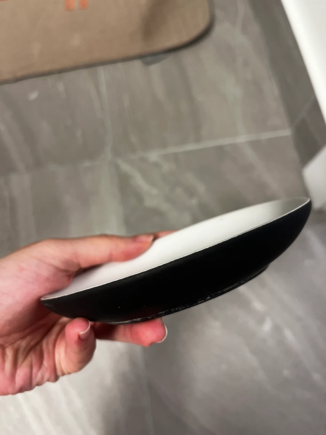 Black and White Soap Dish
