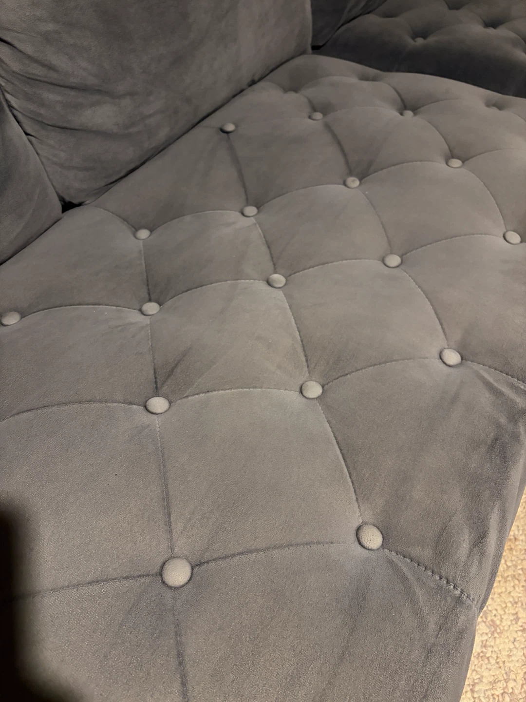 Grey Sectional Sofa with Chaise - photo 4
