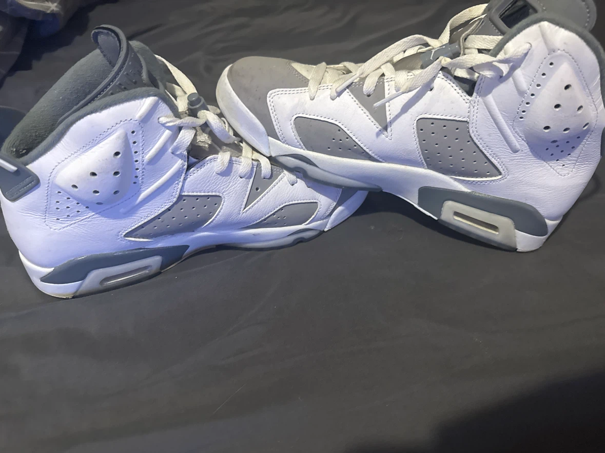 Air Jordan 6 Retro White Grey Sneakers - photo 2