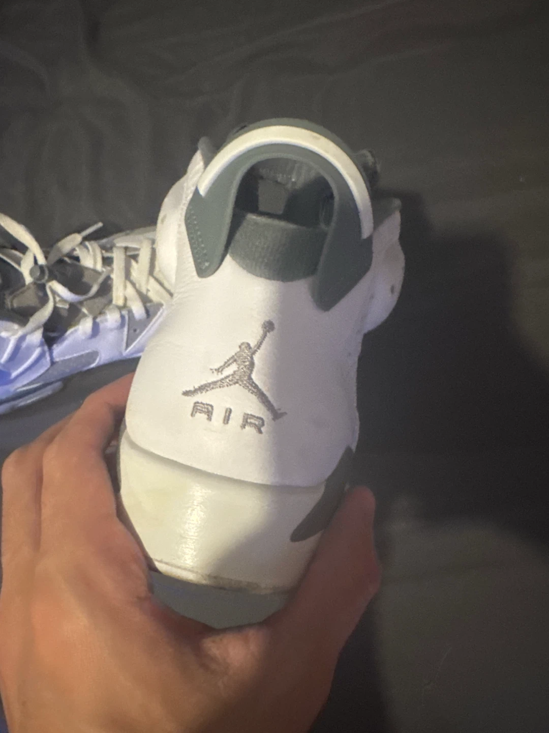 Air Jordan 6 Retro White Grey Sneakers - photo 3