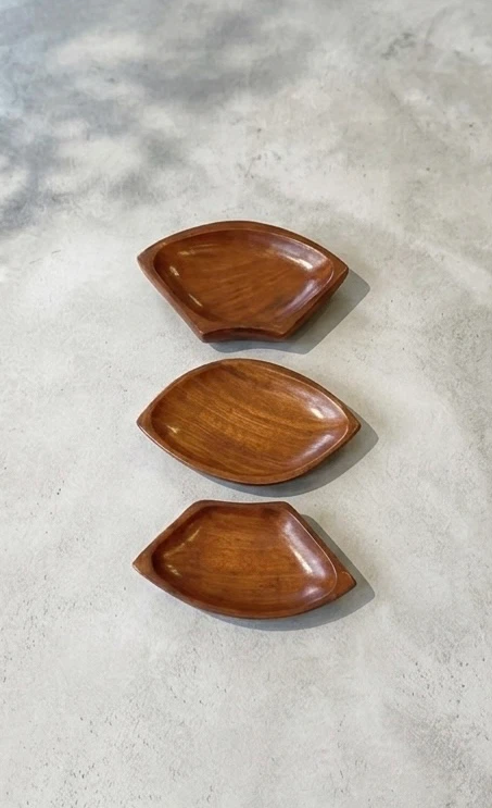 Set of 3 Wooden Nesting Trays - photo 2
