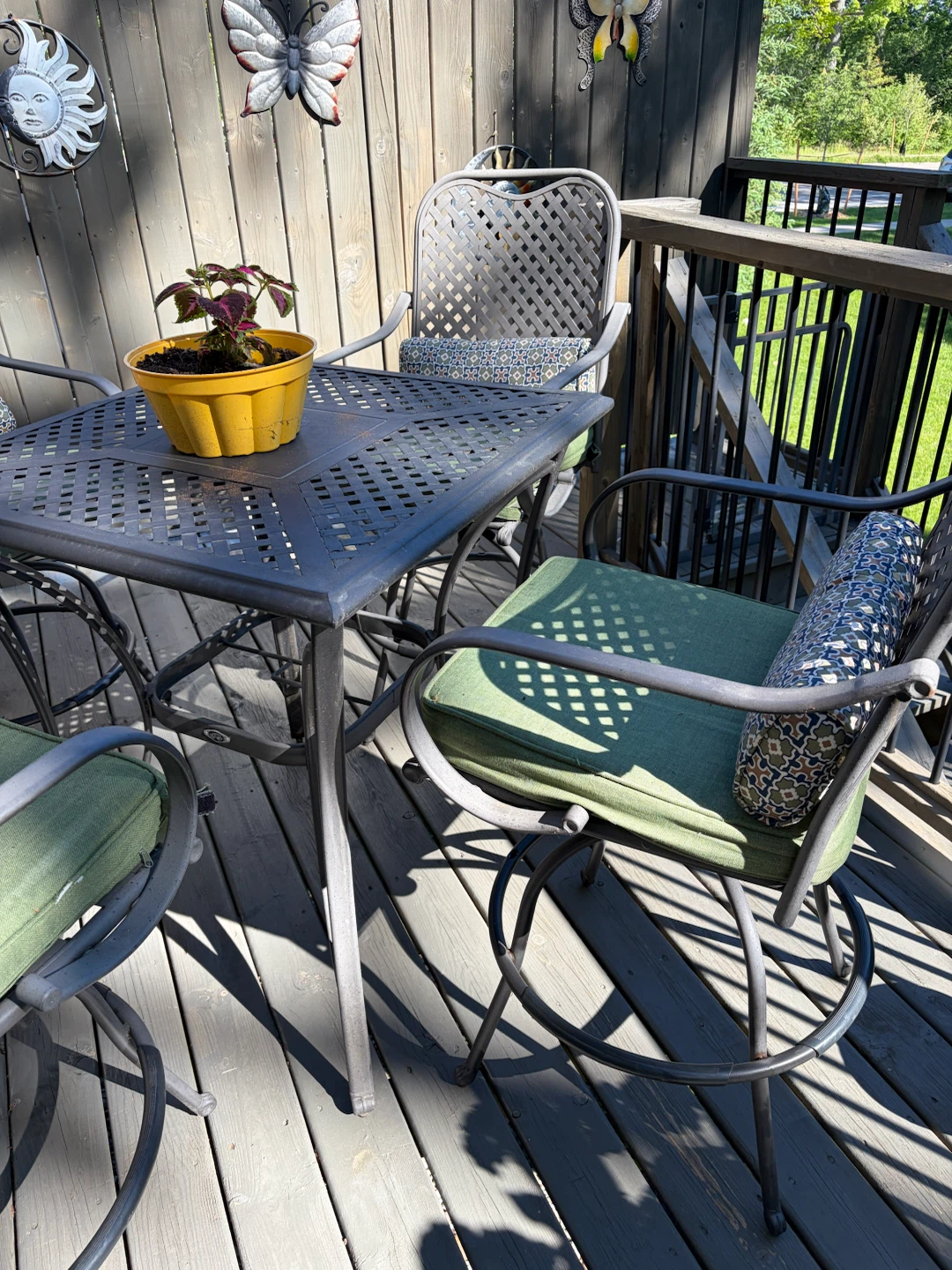 Metal Patio Bistro Set