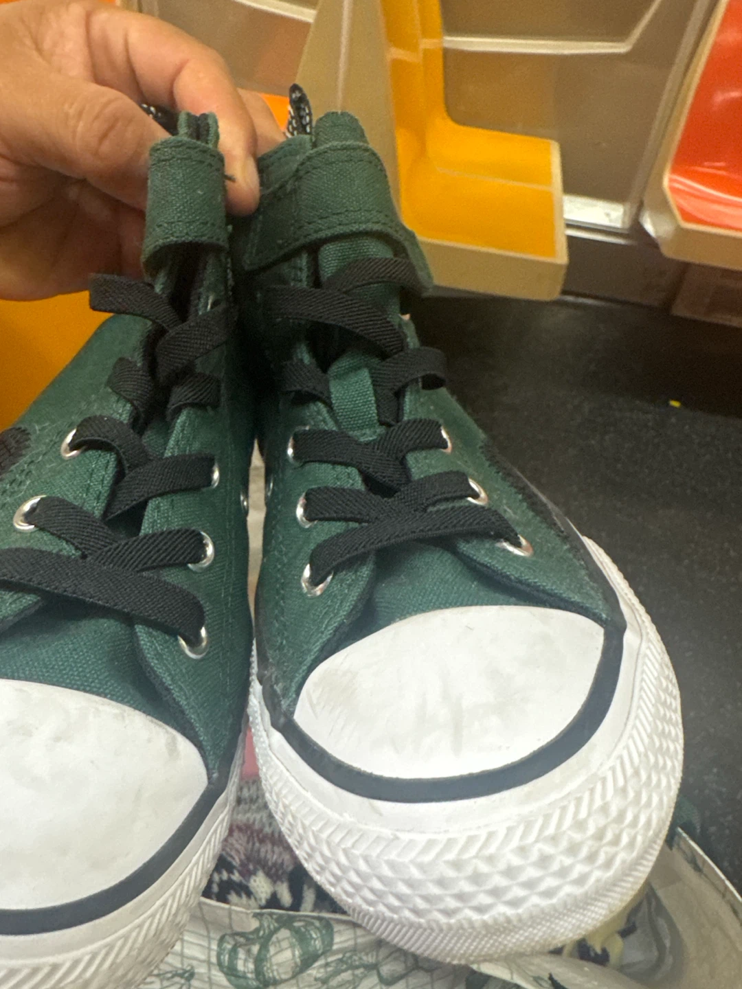 Green High-Top Sneakers