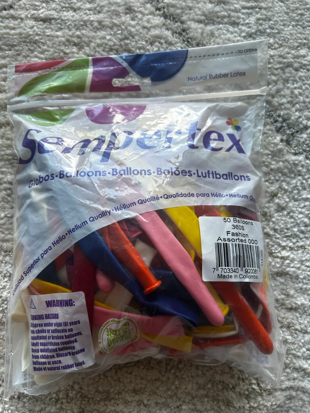 Sempertex 360S Fashion Assorted Balloons 50 Pack