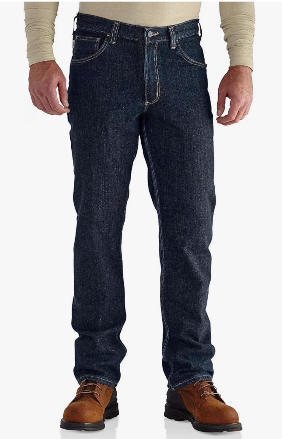 Carhartt Men's Flame Resistant Relaxed Fit Denim Jeans