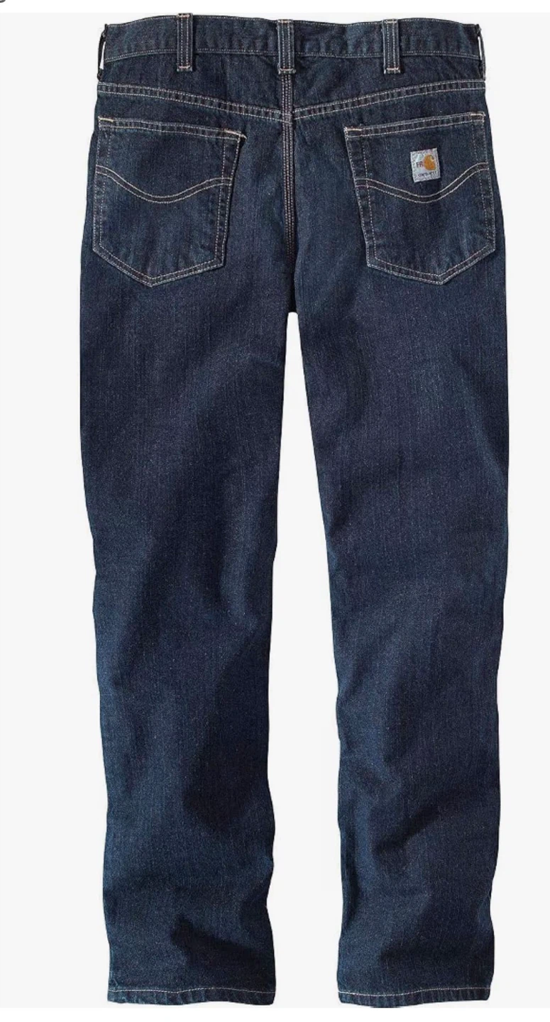 Carhartt Men's Flame Resistant Relaxed Fit Denim Jeans - photo 3